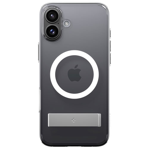 Étui rigide ajusté Slim Armor Essential S MagFit de Spigen pour iPhone 16 Plus - Transparent