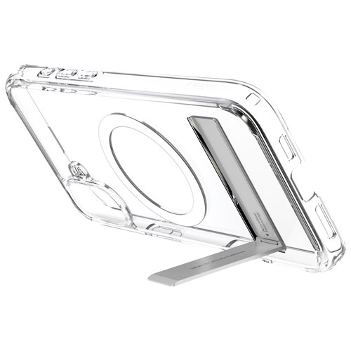 Étui rigide ajusté Slim Armor Essential S MagFit de Spigen pour iPhone 16 Plus - Transparent