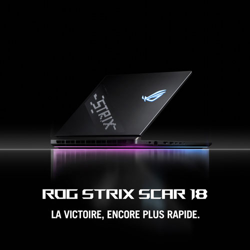 Portable de jeu ROG Strix SCAR de 18 po d'ASUS - Noir