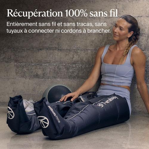 Bottes de compression JetBoots Prime de Therabody - Régulier - Noir