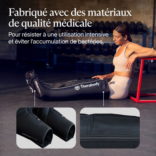 Bottes de compression JetBoots Prime de Therabody - Court - Noir