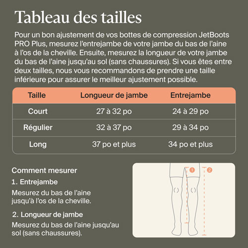 Bottes de compression JetBoots Prime de Therabody - Court - Noir