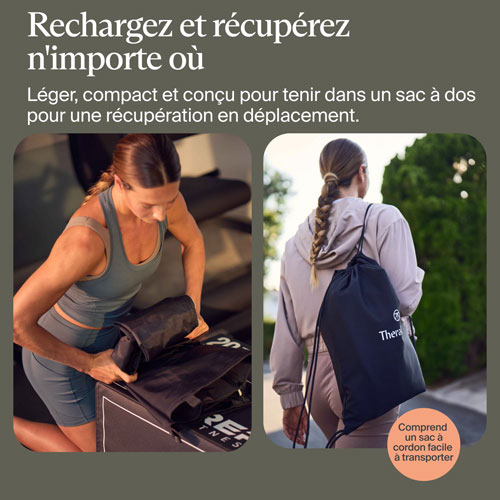 Bottes de compression JetBoots Prime de Therabody - Court - Noir