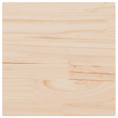 vidaXL Table Top 50x50x2.5 cm Square Solid Wood Pine