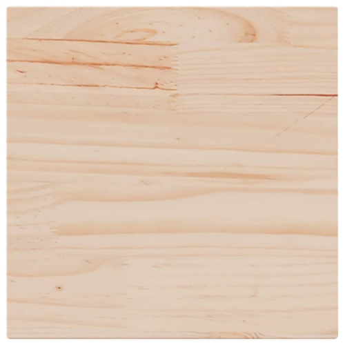 vidaXL Table Top 40x40x1.7 cm Square Solid Wood Pine