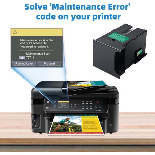T6711 T671100 Ink Maintenance Box Work for Epson WF-7710 WF-7720 WF-7210 WF-3620 WF-7620 WF-7510 WF-7610 WF-7110 Printer