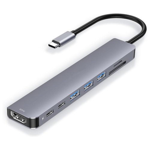 NIERBO  8 In 1 USB C Hub Multiport Adapter w 4K60Hz HDMI, Type C Data Sync, 100W Pd Charging, Sd/micro Sd Card Reader, 3 USB 3.0, for 2023-2016
