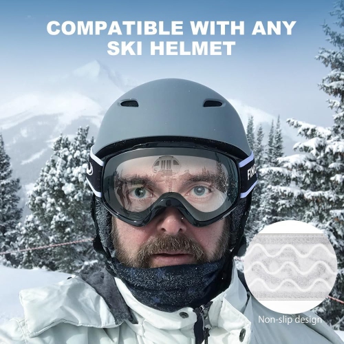 Lunettes de ski OTG de PetginHome-OTG sur lunettes de neige/planche à neige pour hommes Femmes Jeunes