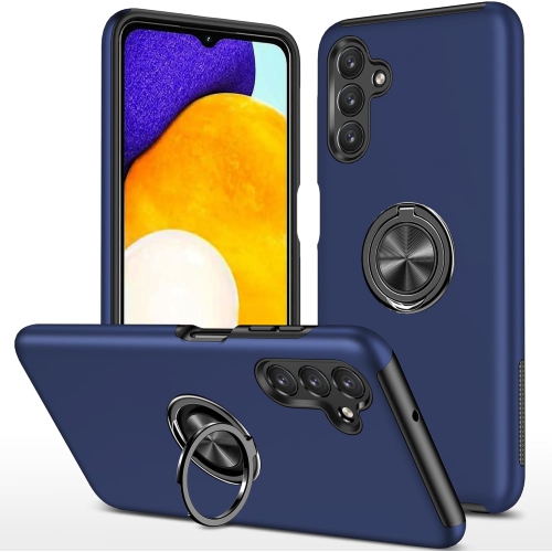 Étui rigide à anneau torsadé XCRS pour Galaxy A16 de Samsung – Couvercle de béquille à anneau magnétique intégré