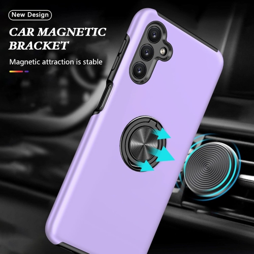 Étui rigide à anneau torsadé XCRS pour Galaxy A16 de Samsung – Couvercle de béquille à anneau magnétique intégré