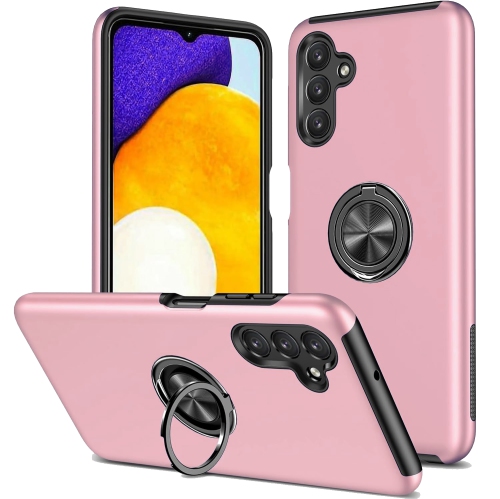 Étui rigide à anneau torsadé XCRS pour Galaxy A16 de Samsung – Couvercle de béquille à anneau magnétique intégré