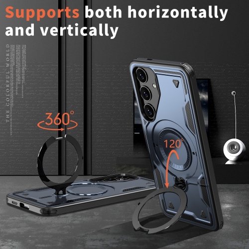 XCRS Defender Case Magsafe Cover, Magnetic Metal Kickstand Ring Holder Shockproof Case for Samsung Galaxy A16