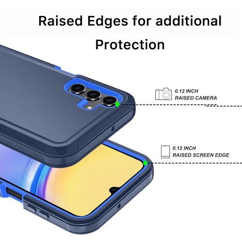 XCRS Heavy Duty Triple Layer Defender Cover with Shockproof Protection Case for Samsung Galaxy A16