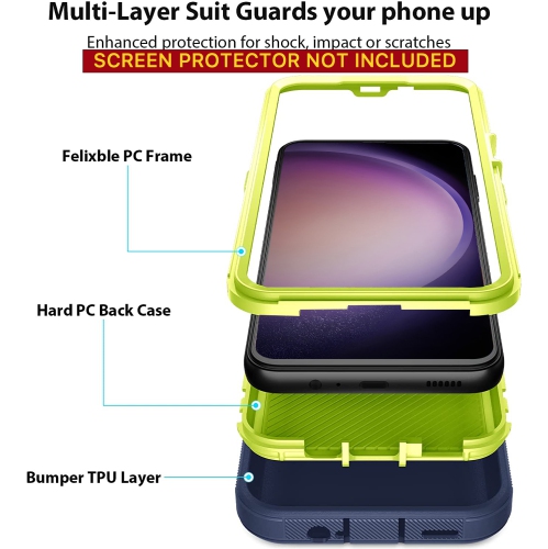 Étui Defender triple couche robuste XCRS avec protection antichoc pour Galaxy A16 de Samsung