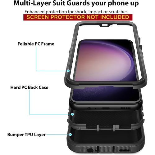 Étui Defender triple couche robuste XCRS avec protection antichoc pour Galaxy A16 de Samsung