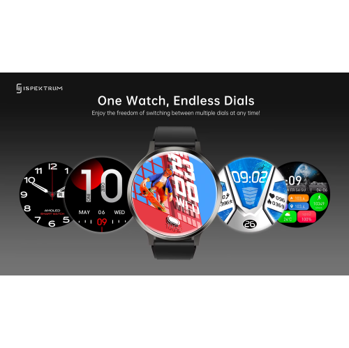 IS90 Zenith Smart Watch for Men 1.7" AMOELD Display BT Call & Text Waterproof Multiple Sports Modes Heart Rate Monitor Fitness Tracker smartwatch for