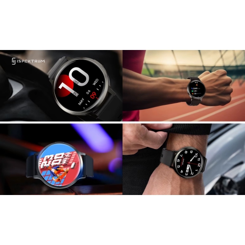 IS90 Zenith Smart Watch for Men 1.7" AMOELD Display BT Call & Text Waterproof Multiple Sports Modes Heart Rate Monitor Fitness Tracker smartwatch for