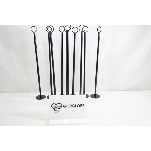 Refurbished - 10 x 12” Metal Sign Holder – Durable Black Display Stand