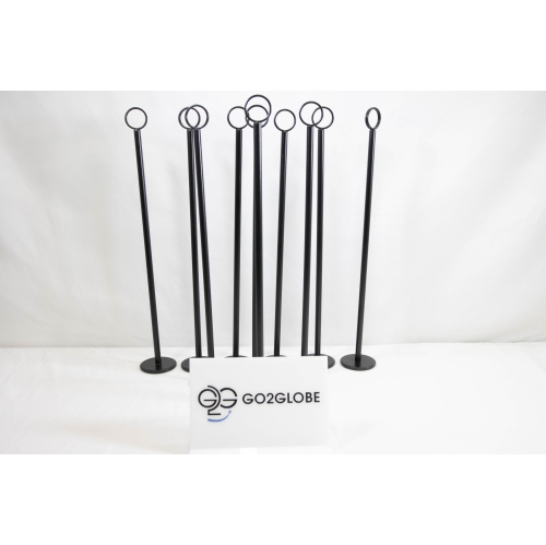 Refurbished - 10 x 12” Metal Sign Holder – Durable Black Display Stand