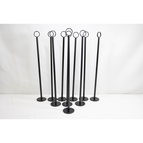 Refurbished - 10 x 12” Metal Sign Holder – Durable Black Display Stand