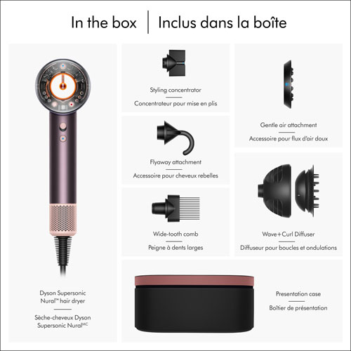 Sèche-cheveux Supersonic Nural de 1600 W de Dyson - Édition spéciale - Jaspe prune