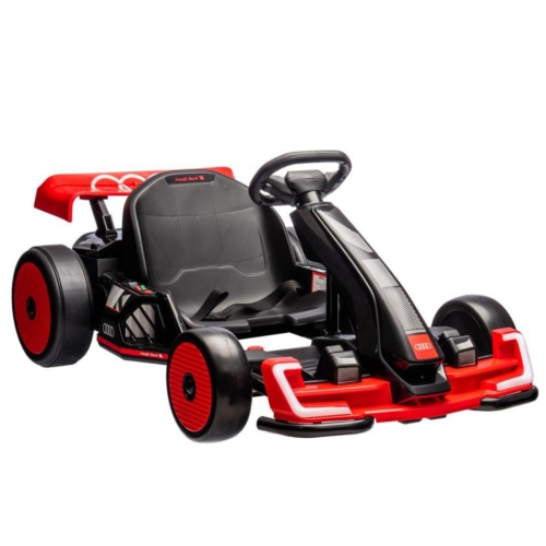 KidsVIP 24V Audi Ride-On Drifting Go Kart for Big Kids W/ 180° Drift, Lights and Music Player
