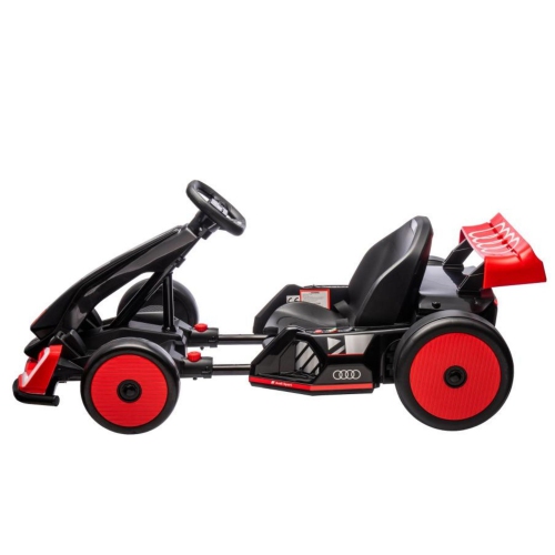 KidsVIP 24V Audi Ride-On Drifting Go Kart for Big Kids W/ 180° Drift, Lights and Music Player