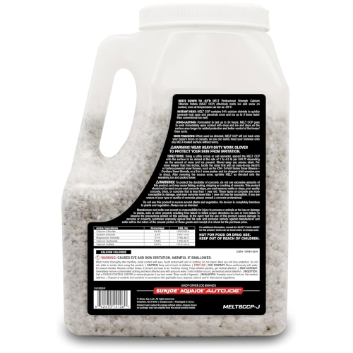 Snow Joe Melt Calcium Chloride Pellets Ice Melter Ice and Snow Melt, 8 Lb, White