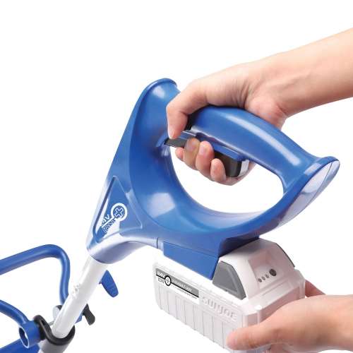 Snow Joe 24V 5Ah Cordless Snow Shovel Kit for Car Driveway Snow Removal, Blue