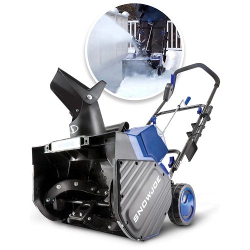 Snow Joe 24 V Snow Blower IONMAX, 2x4.0-Ah Batteries, Dual Port Charger, & Cover