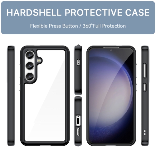 XCRS Slim Hardshell Transparent Crystal Clear Acrylic Cover, Complete Protection Hard Case for Samsung Galaxy A16