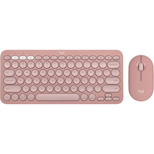 Logitech Pebble 2 Bluetooth Optical Ergonomic Keyboard & Mouse Combo - Pink
