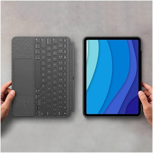 Logitech Combo Touch Keyboard Case with Trackpad for iPad Pro 11" - Oxford Grey - En