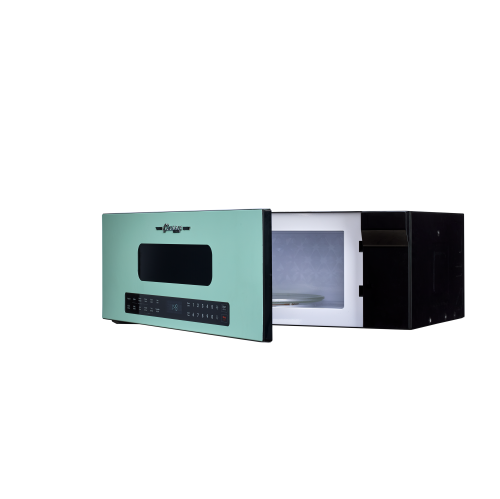 Unique Appliances - 30" Classic Retro Over-the-Range Microwave - Ocean Mist Turquoise