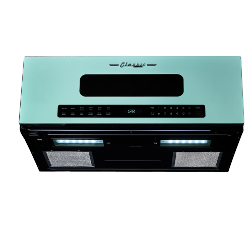 Unique Appliances - 30" Classic Retro Over-the-Range Microwave - Ocean Mist Turquoise