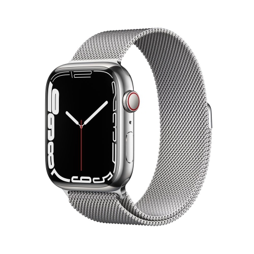 APPLE  Refurbished (Excellent) - Watch Series 7 (Gps + Cellular) 45MM Stainless Steel Case With Milanese Loop In Silver