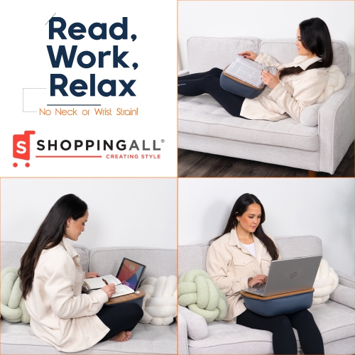 SHOPPINGALL Lap Desk Beanbag Book Holder Cushion Pillow Stand - SA-LDB