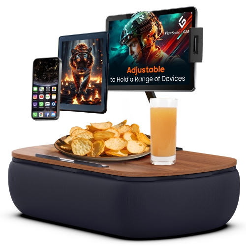 Image 1 of 7.. SHOPPINGALL Lap Desk Beanbag Adjustable Tablet Holder Cushion Pillow Stand Compatible with Kindle, Tablet or Smartphone Between 4.7"-13" inches -