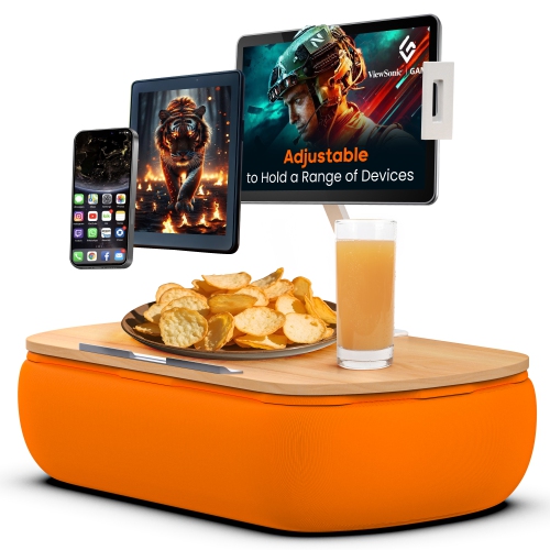 Image 1 of 7.. SHOPPINGALL Lap Desk Beanbag Adjustable Tablet Holder Cushion Pillow Stand Compatible with Kindle, Tablet or Smartphone Between 4.7"-13" inches -