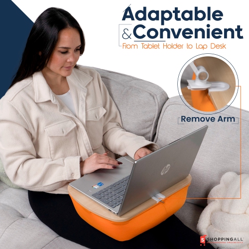 Coussin ajustable pour tablette Lap Desk Beanbag de SHOPPINGALL Compatible avec Kindle, tablette ou téléphone intelligent de 4,7 à 13 po - SA-LDT