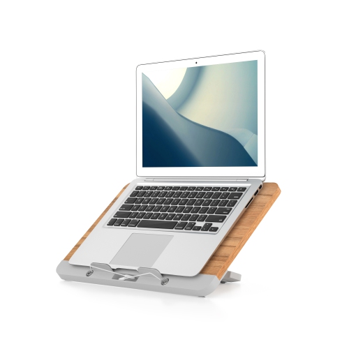 SHOPPINGALL Portable Book Stand, Adjustable Book Holder Tray with Elastic Clips - Stable Multi-Purpose Display Riser for Recipe, Cookbook, Tablet,