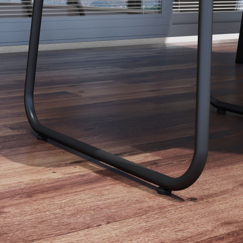 Outsunny 3-Piece Patio Bistro Set, Outdoor Table and Chairs with Stackable Chairs, Breathable Mesh Fabric for Balcony, Light Grey