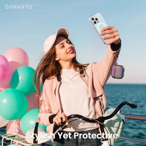 ORNARTO Compatible with AirPods 4 Case Cute 2024, Anti-Drop Full Protective TPU Case for AirPods 4th Generation, Front LED Visible Bling