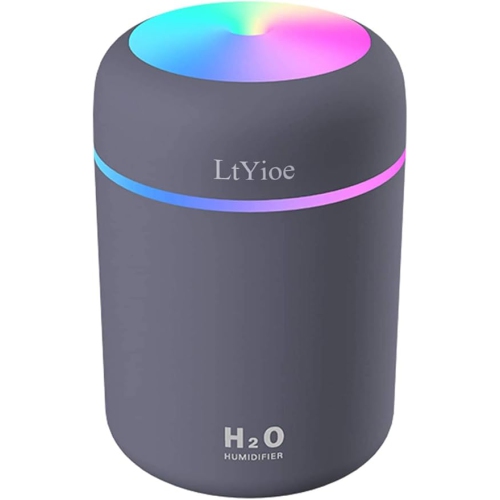 LTYIOE  Mini Humidifier - Portable Cool Mist With Colorful Light, 2 Modes, Auto Shut-Off, And Quiet Operation (Navy)