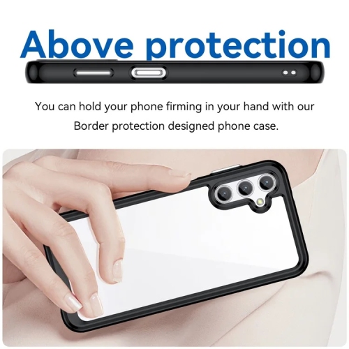 [CS] Transparent Hard PC Matte TPU Hybrid Case Cover for Samsung Galaxy A16, Black