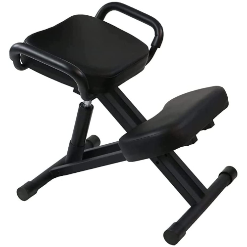 Master Massage Multifunctional Ergonomic Kneeling Posture Chair, Adjustable Angle Stool for Home Office, Black