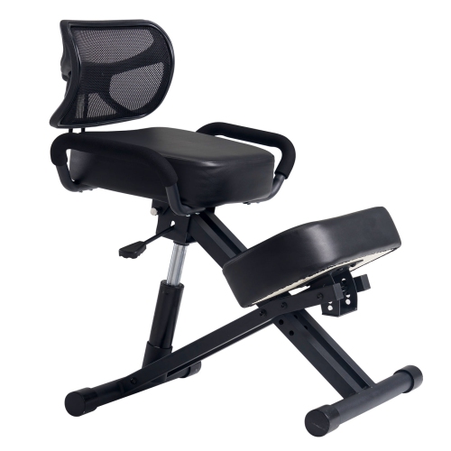 Master Massage Ergonomic Kneeling Chair with Back Support for Office -Posture Chair with Angled Seat and Backrest for Home and Office-Posture