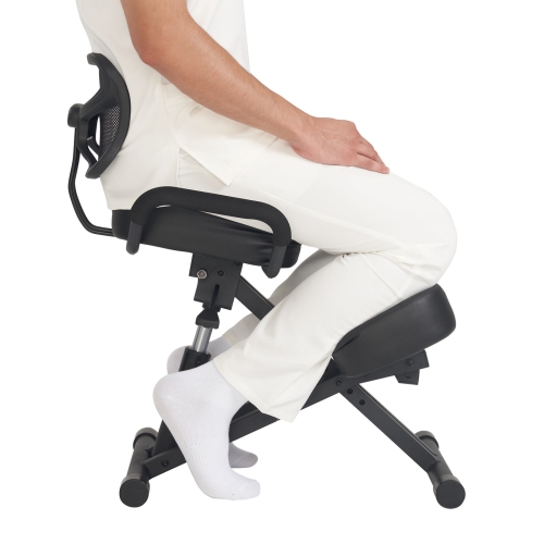 Master Massage Ergonomic Kneeling Chair with Back Support for Office -Posture Chair with Angled Seat and Backrest for Home and Office-Posture