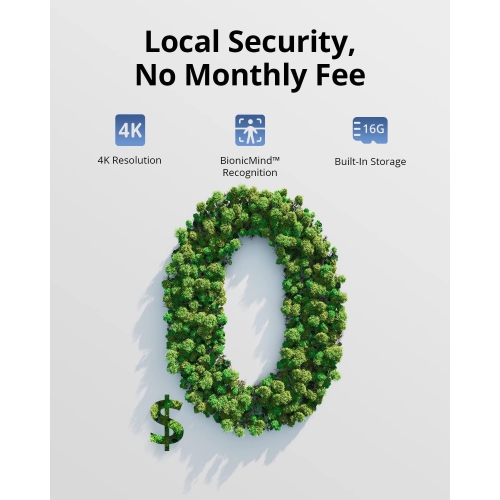 eufy eufyCam 3 Wire-Free 4K Ultra HD Outdoor Security Camera with Solar Panel - 2 Pack