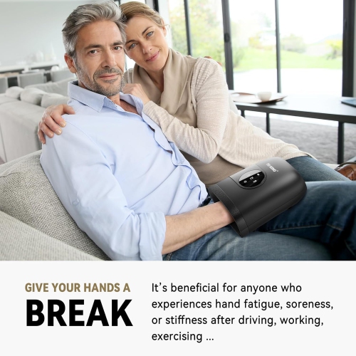 FITKING Hand Massager with Heat, Cordless & Portable & Touch Screen, Ideal Gifts for Women Men Parents